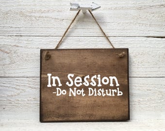 In session sign | Etsy