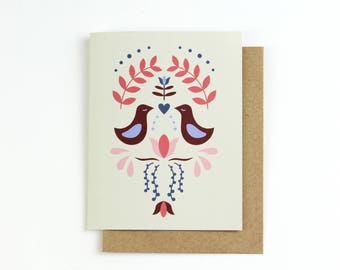 Book of Birds Greeting Card