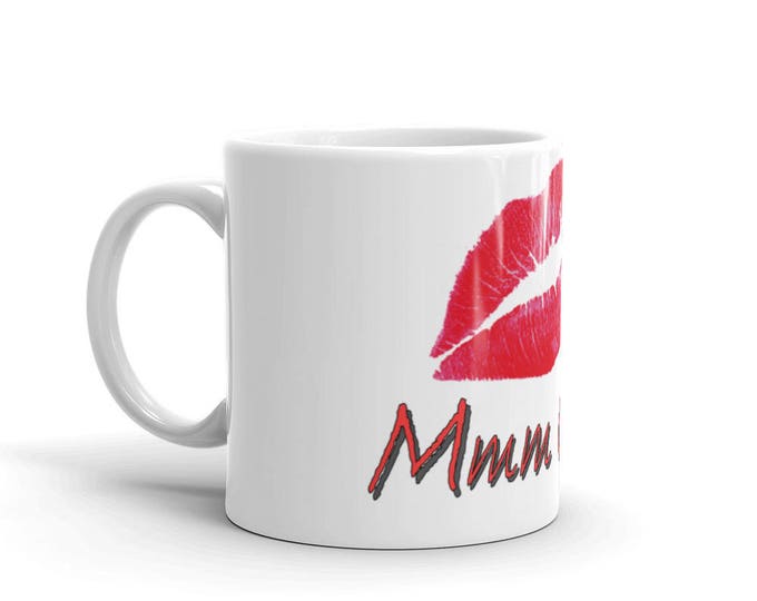 Mmm Coffee, Lipstick Coffee Mugs for Coffee Lovers, Lips coffee cup Gifts for Teachers, Mom, Friend, Grandma, Girls, Women, Coffee Shop