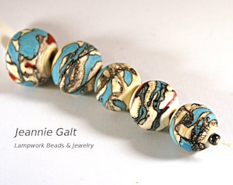 Lampwork Art Beads by Jeanniesbeads #2318