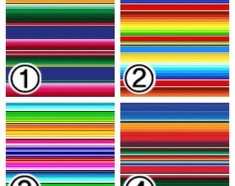 Printed Vinyl, Patterned Vinyl, Vinyl Prints, Sheet size 12"x12", Heat Transfer Vinyl, Vinyl Sheets, Serape Mexican Blanket Vinyl SKU 0281