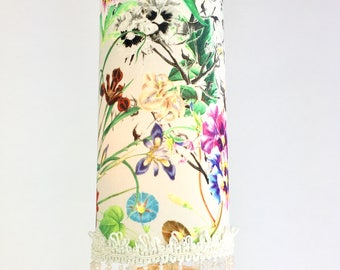 Lampe de table/lampe de chevet/lampe jardin de fleurs/fleurs multicouleurs/ décoration interieur/unique/lampe tubulaire/les lampes de marie