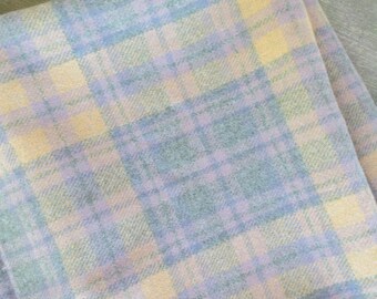 Vintage Pendleton Wool Plaid Fabric 55" x 60" / Wonderful Plaid Design / OLD Good Pendleton Type Shirt Fabric The way it used to be!