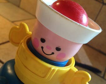 1984 Squeak and Peek Sailor Toy by Fisher Price