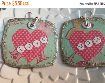 super sale handmade paper mache earrings