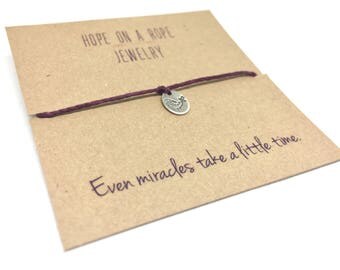 Partridge Bracelet - Fertility Bracelet - Meaningful Bracelet - IVF Bracelet - Cord Bracelet - Rope Bracelet - Miracles Bracelet