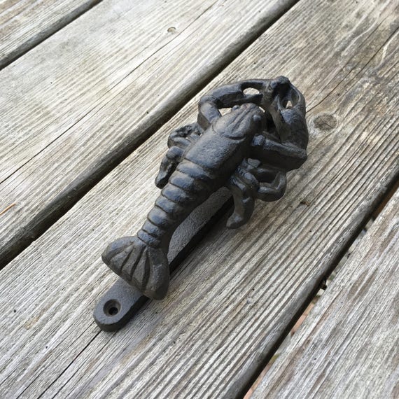 Lobster Door Knocker Nautical Door Knocker Coastal Door