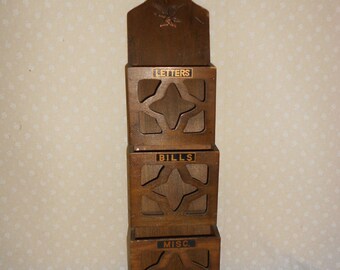 Letter Holder Wood, Key holder Bill Holder