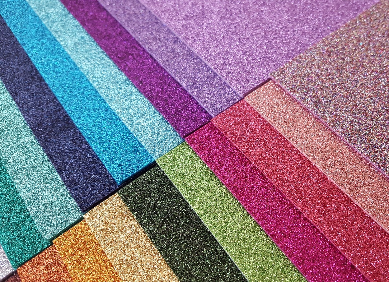 Sparkly Glitter Felt You Choose Colour/Size Priced per