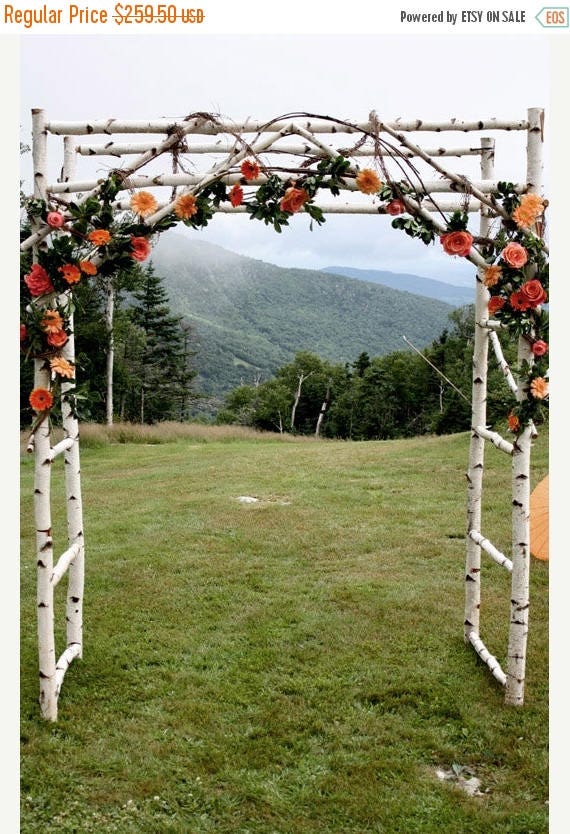SALE Chuppa / wedding arch / Arbor / Birch Poles