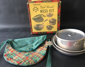 Girl Scout or Boy Scout Mess Kit & Dunk Bag