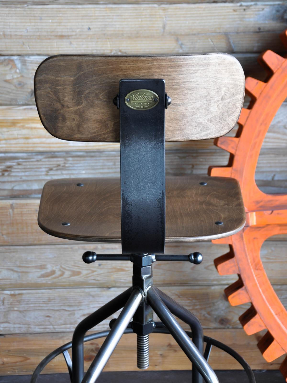 Vintage Industrial Toledo Reproduction Drafting / Dining Chair