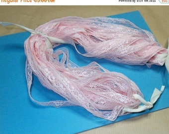SALE 10% OFF 10m skein of Antique French Lingerie Lace. 10mm wide NOS (3733b)