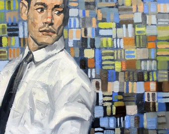 In the Neighborhood of Blue, 16x20 inches oil on canvas panel by Kenney Mencher