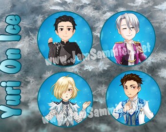 Anime Yuri on Ice buttons