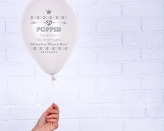 Bridesmaid Balloon in Silver - Will you be my Bridesmaid