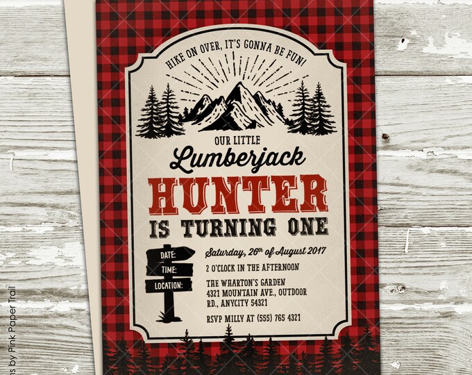 Lumberjack Outdoor Party Thank You Favor Printable Party Tags Instant Download Print Your Own