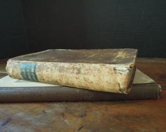 1849 Antique Book / Cole's American Fruit Book / S. W. Cole / Boston / Leather Bound