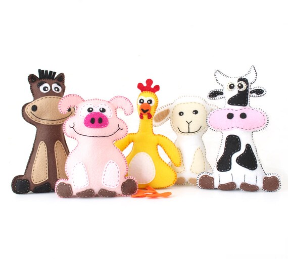 barnyard stuffed animals