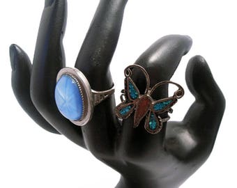 Boho Style Rings, ca. 1970s