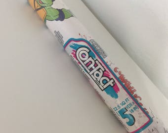 Vintage TMNT Teenage Mutant Ninja Turtle Sealed Contact Paper Wallpaper
