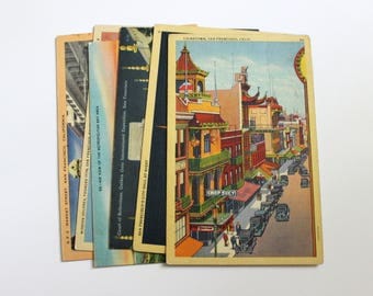 15 Vintage San Francisco California Postcards Used