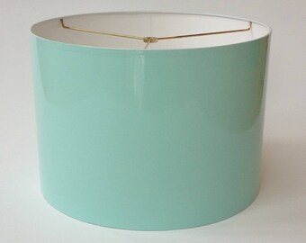 High Gloss Robin's Egg Blue Lamp Shades