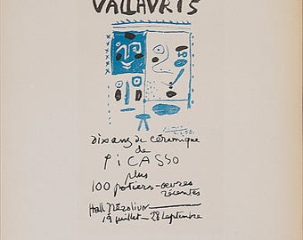 Pablo Picasso-Vallauris 10 ans de ceramique-1959 Mourlot Lithograph