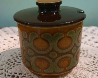 T & G Green Church Gresley pottery mustard pot preserve pot.