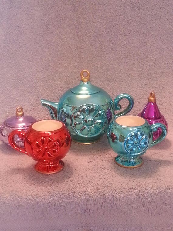 Tea Set Holiday Tea Set Ornament Themed Tea Set Cocoa