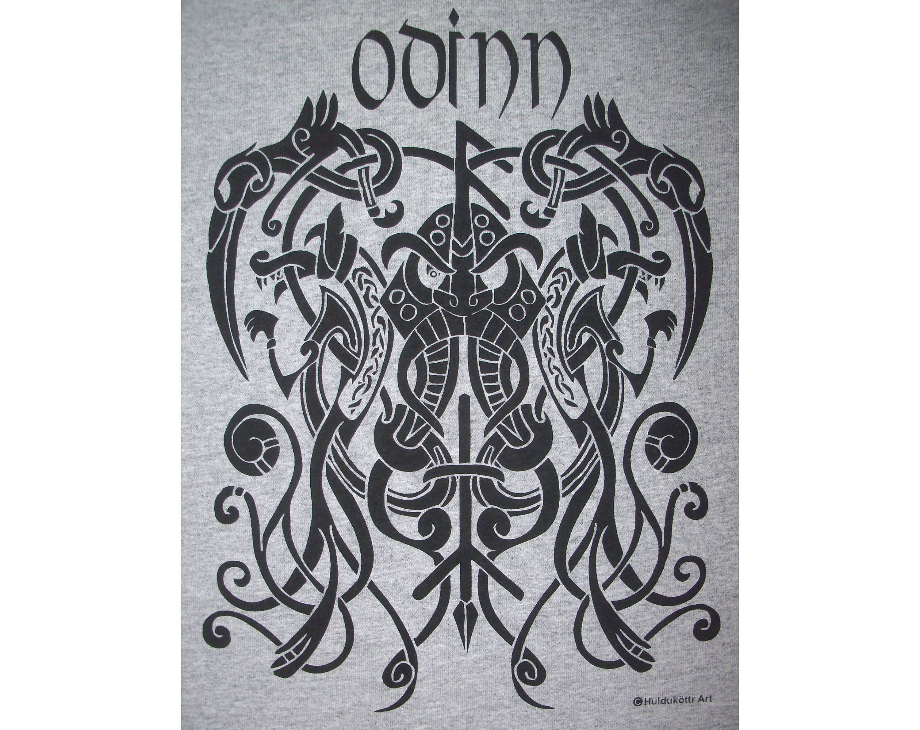 Odinn Odin Knot Rune Viking God Norse T-Shirt BL Closeout