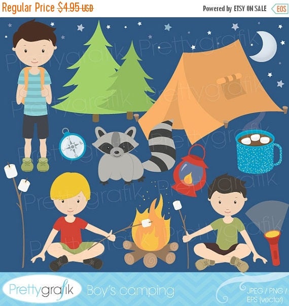 80% OFF SALE camping clipart commercial use, vector graphics, digital clip art, digital images - CL522 Il_570xn