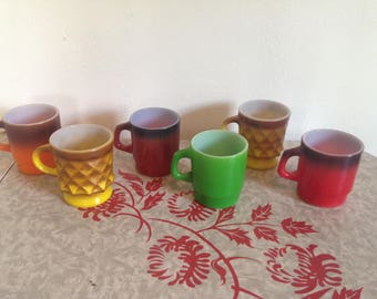 Anchor Hocking Fire King assorted mugs