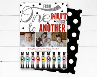 One Nuthouse to Another Christmas Card, Nutcracker Christmas Photo Card, Holiday Photo Card, Funny Christmas Card, DIY or Printed