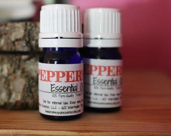 Peppermint Essential Oil- Peppermint Oil- Essential Oils- 5ml Bottle-
