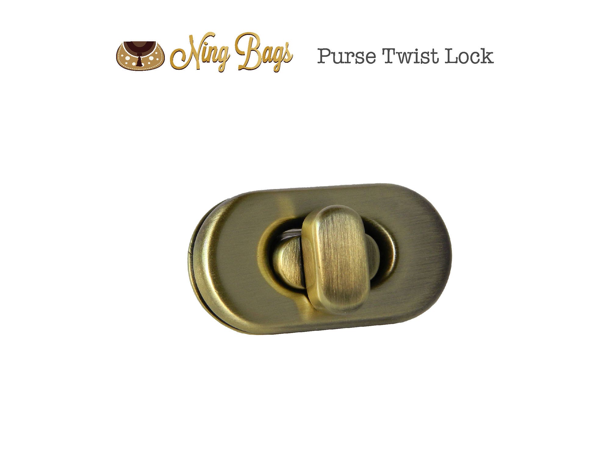 Purse Twist Lock with screws / Purse Turn Locks / Bag