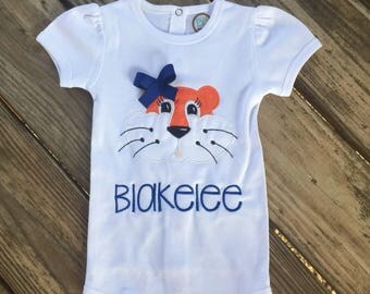 Auburn Tiger shirt with ribbon