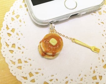 Free Shipping, Pancake Dust Plug, Pancake Dustplug, Pancake Dust Cap, Pancake Dustcap, Mobile Accessory, Dainty Accessory, iPhone Accessory
