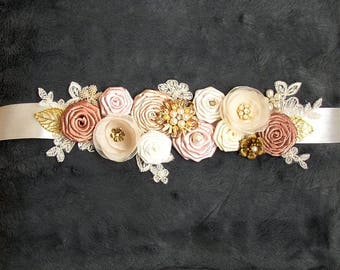 Rose gold sash | Etsy