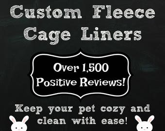 Custom Fleece Cage Liners | Guinea Pig Fleece | Guinea pig cage liner | Rabbit cage liner | Washable Fleece Liners | Cozy and Clean
