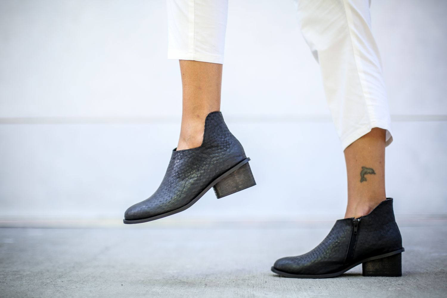 Black Heeled Boots Ankle Boots Black Booties Leather Boots