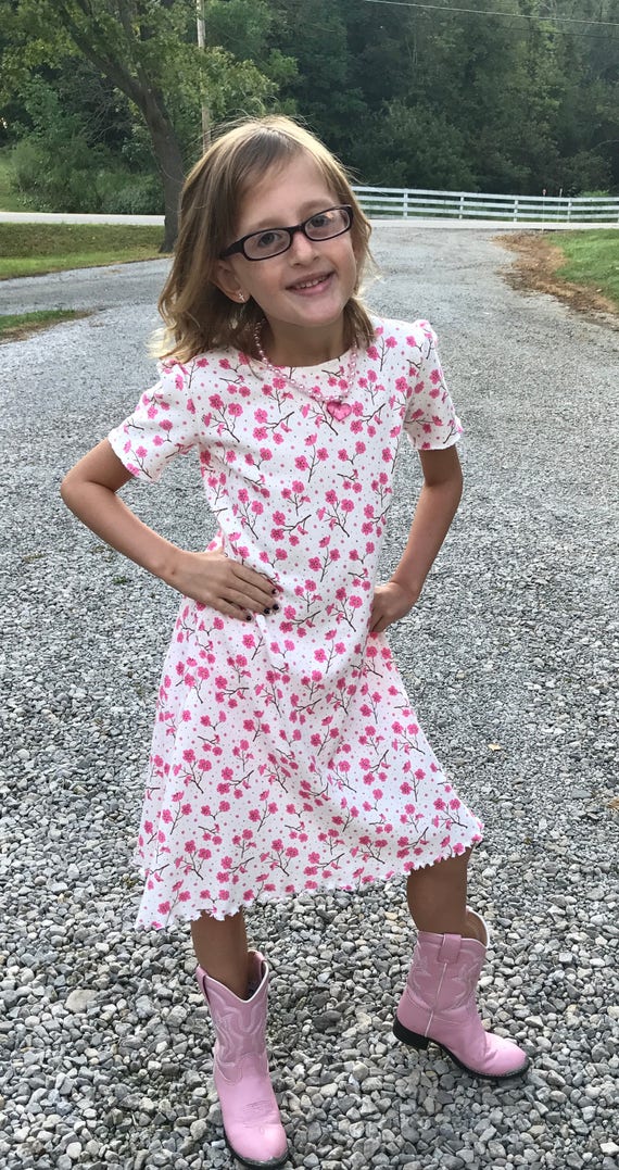 Girls knit dress,girls dress,girls pattern dress,8 patterns available,plain knit dress,flowered knit dress,mermaid knit dress,butterfly dres