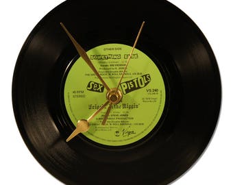 SEX PISTOLS "FRIGGIN IN THE RIGGIN" VINYL clock 45tours