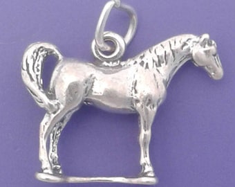 ARABIAN HORSE Charm .925 Sterling Silver Pendant - lp2516