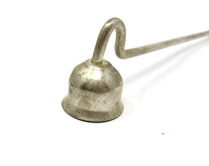 Vintage Candle Snuffer - Silver Bell Extinguish Candle - Silverplate Collector - Long Handle Snuffer - Silver Christmas Candle Accessory Mom