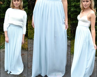 Bridesmaid skirt / Chiffon maxi skirt / Mix and match bridesmaids / Chiffon summer skirt / wedding skirt / wedding party / bridesmaid dress