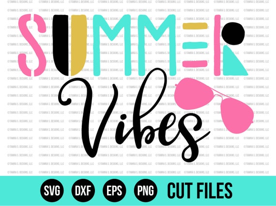 Summer SVG SVG Files Summer Vibes SVG Clipart Cut