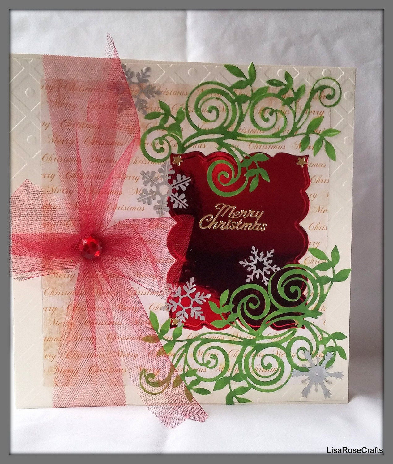 large christmas card large red ribbon fancy christmas card handmade christmas card - Fancy Christmas Cards large christmas card large red ribbon fancy christmas card handmade christmas card - Fancy Christmas Cards