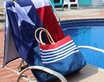 Monogrammed Beach Bag and Towel COMBO