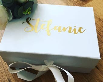 Personalised bridesmaid box, bridesmaid gift, Will you be my bridesmaid box, personalised gift box